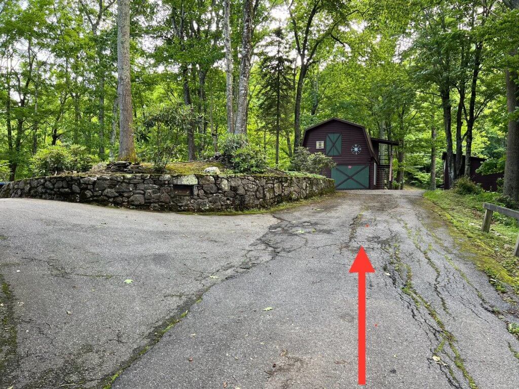 Keep straight toward the barn.