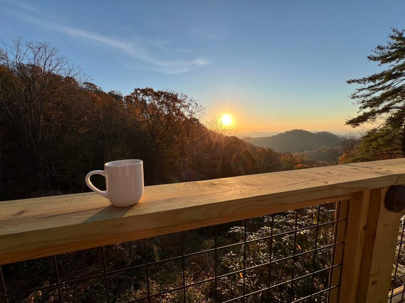 Coffee is best served with a Sunrise and 100 mile views.