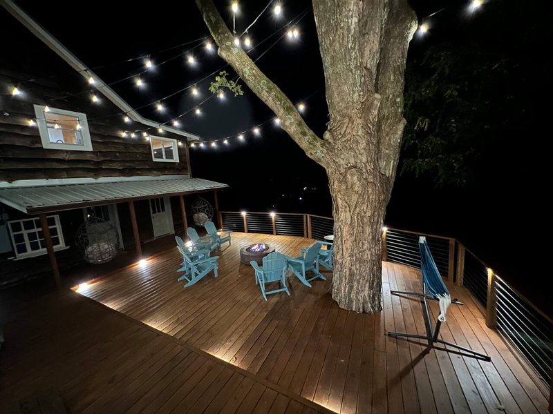 Did I mention that we light it up like the fourth of July at night.  You can turn them off, if they're too bri