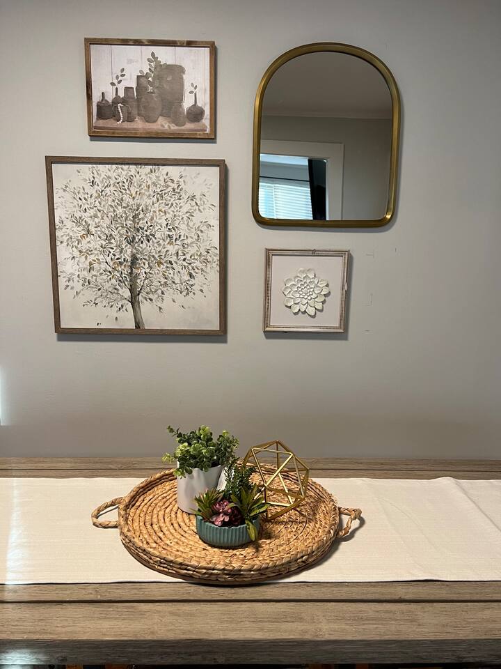 Dining table that seats six