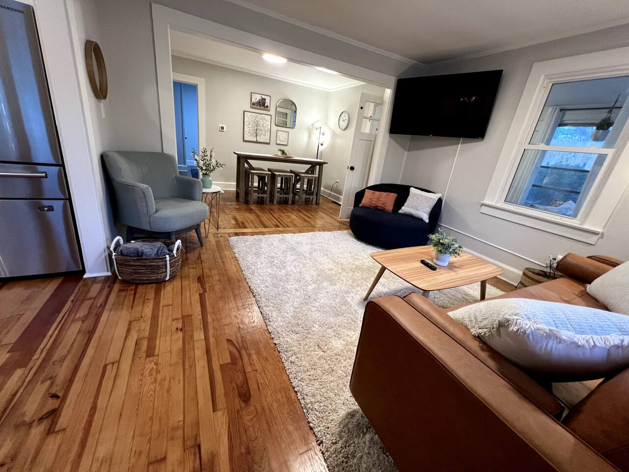 Main living space seen from the front door