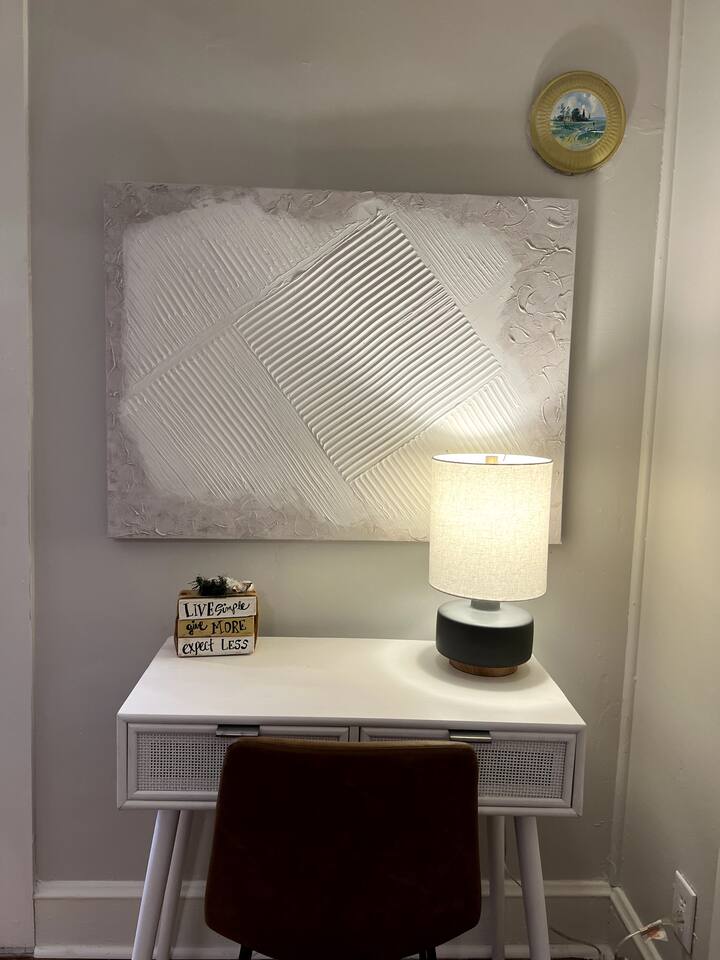 Dedicated workspace with desk
