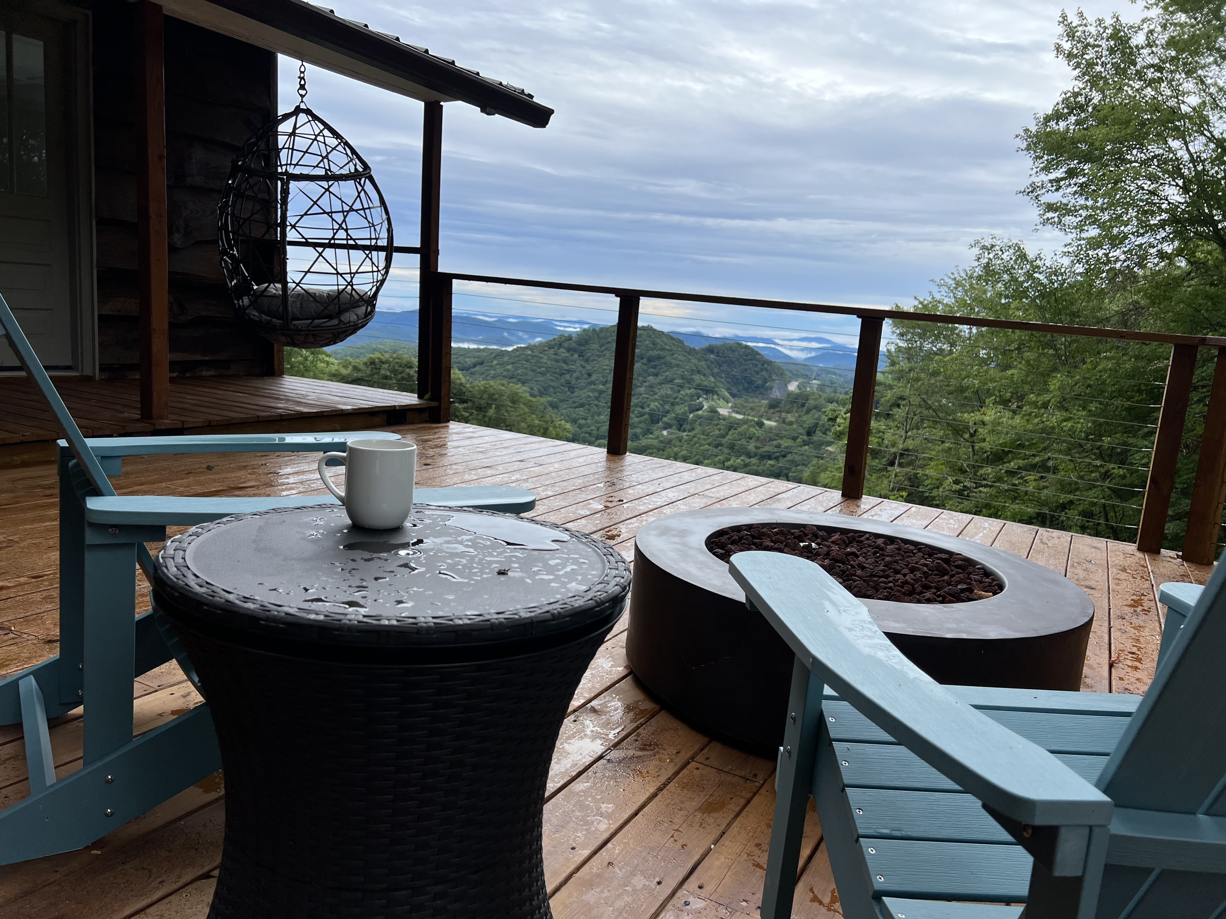 Evening view from the deck