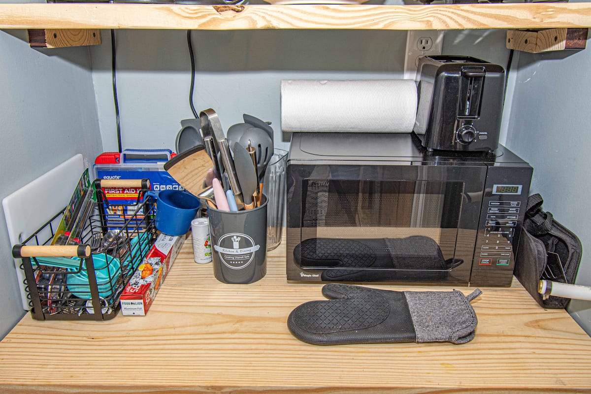 TreePod deck with hammock and mountain views