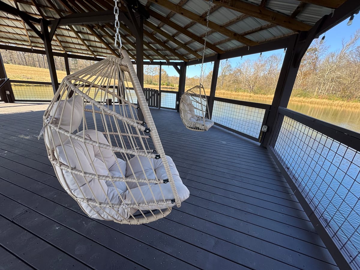 Farm backyard and fields